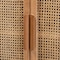 Baxton Studio Alina Oak Finished Wood and Rattan 2-Door Accent Storage Cabinet 162-10554 - alternate 5